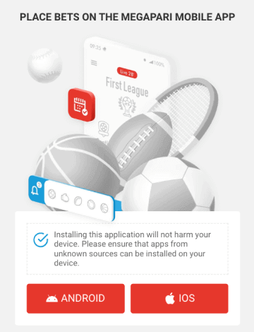 Download and install the Megapari app